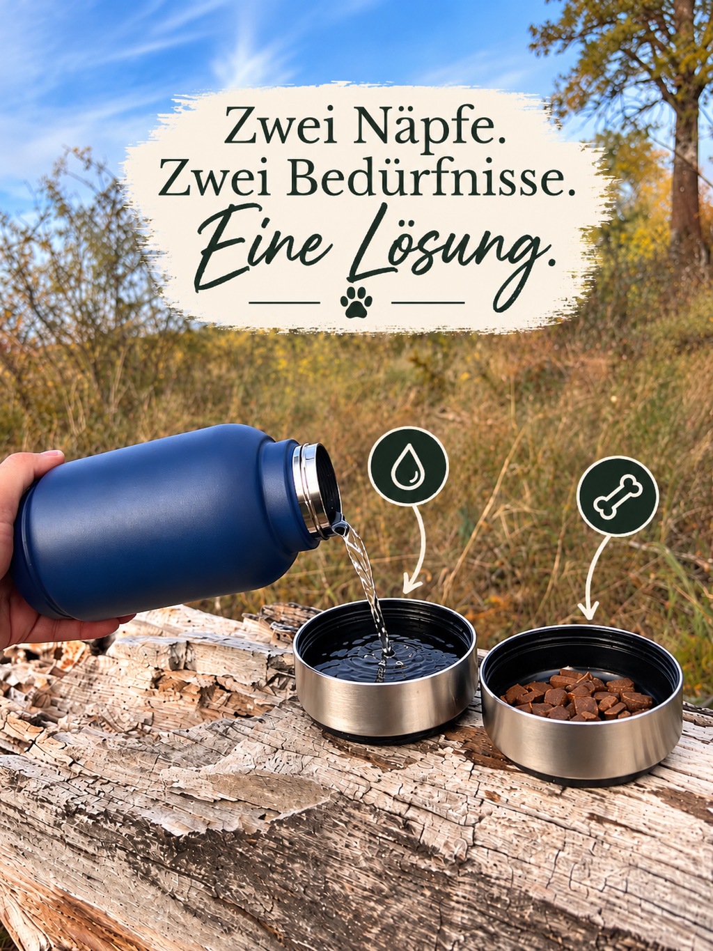 TrailBuddy™ Pro – Outdoor Wasser & Snack